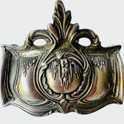 Vintage , silver-toned metal jewelry or trinket box 5x5.5