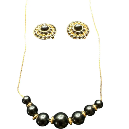 Jewelry set Napier beads necklace