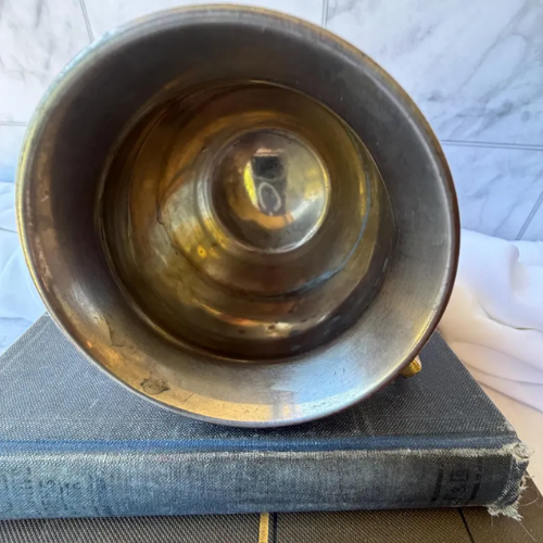 Set of 2 Vintage Copper Mugs with Brass Handles (16 oz)